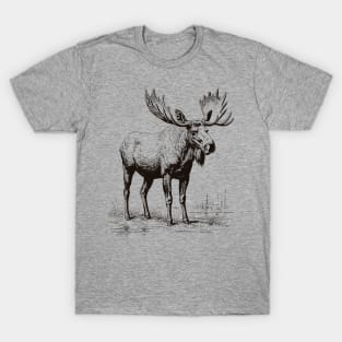 Vintage Moose Wildlife T-Shirt